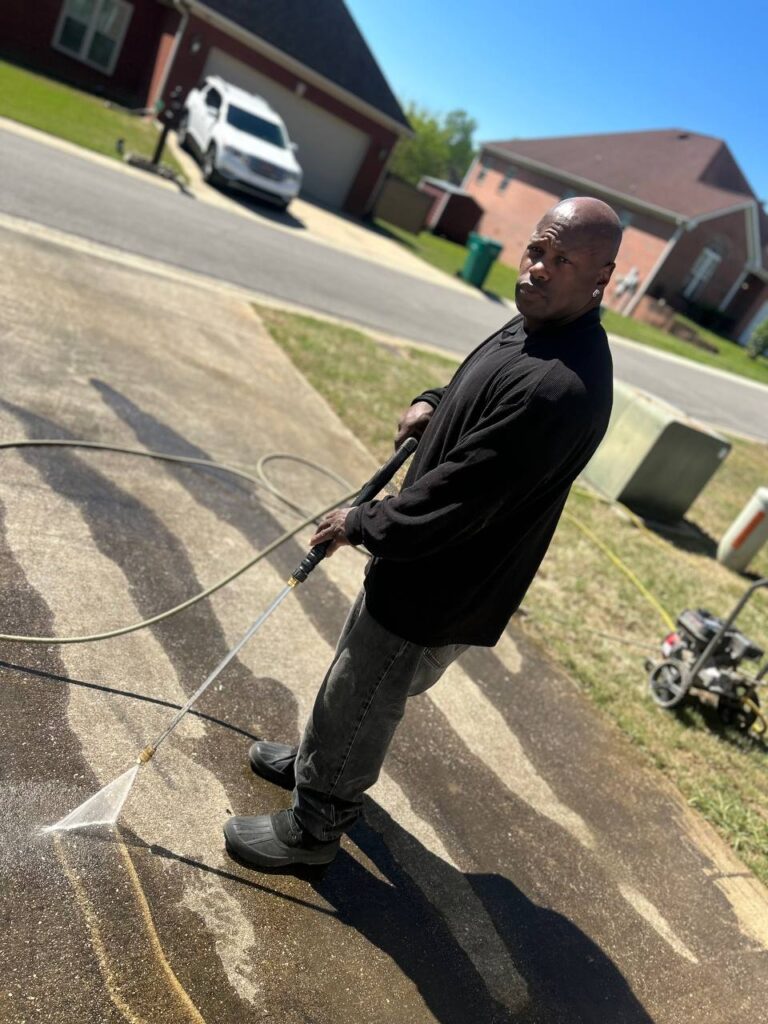 Pressure Washing Driveway and Cleaning Gutters in Pleasant Grove AL